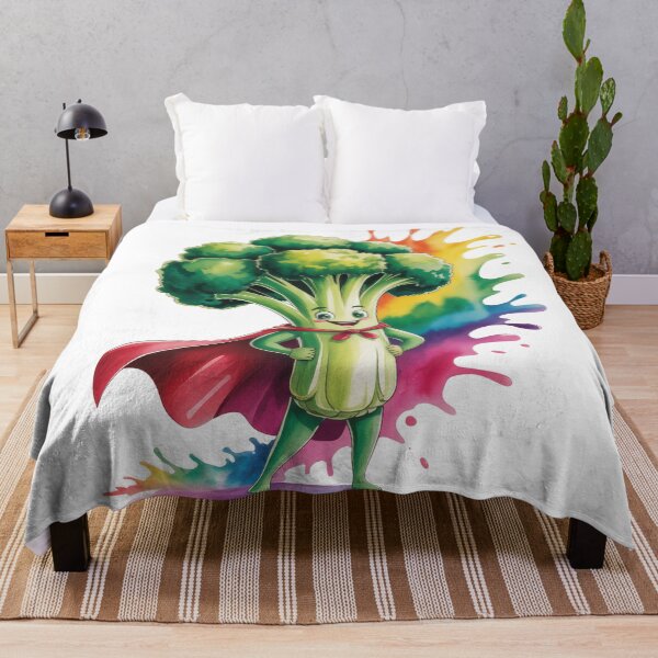 Item preview, Super Broccoli Hero with Rainbow Splash   designed and sold by EM&Maker.