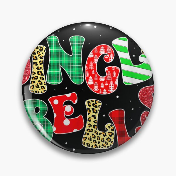 Item preview, Jingle Bells Leopard Plaid Glitter Christmas Typography Holiday Graphic designed and sold by LeonellDavy.