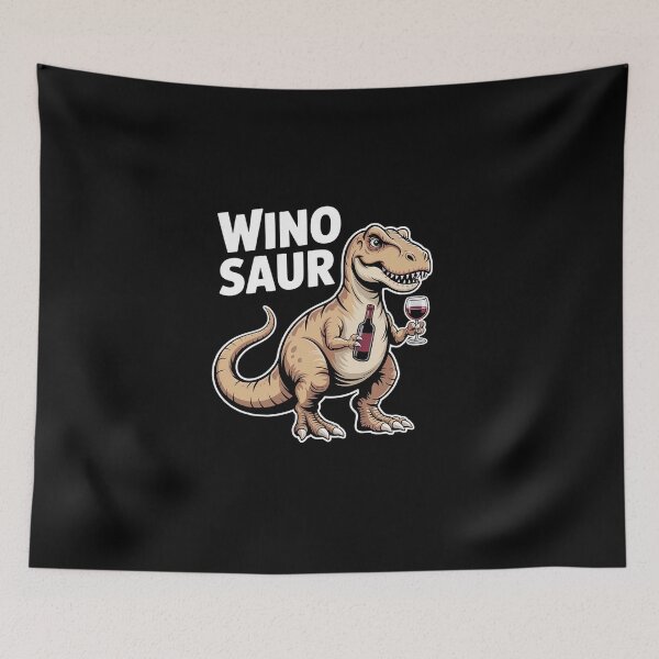 Item preview, Winosaur Funny Dinosaur Wine Pun designed and sold by namibambam.