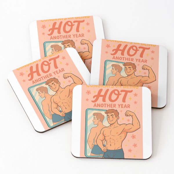 Item preview, Congrats on Being Hot Another Year – Gay Birthday Flex Moment designed and sold by Aryabek.