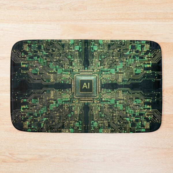 Item preview, Artificial Intelligence Computer Circuits (image size 7840x11680) designed and sold by Digital-Davinci.