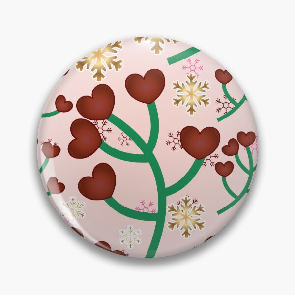 Item preview, Whimsical Heart Berry Snowfall: Modern Love Holiday Pattern designed and sold by HopeAndHustle.