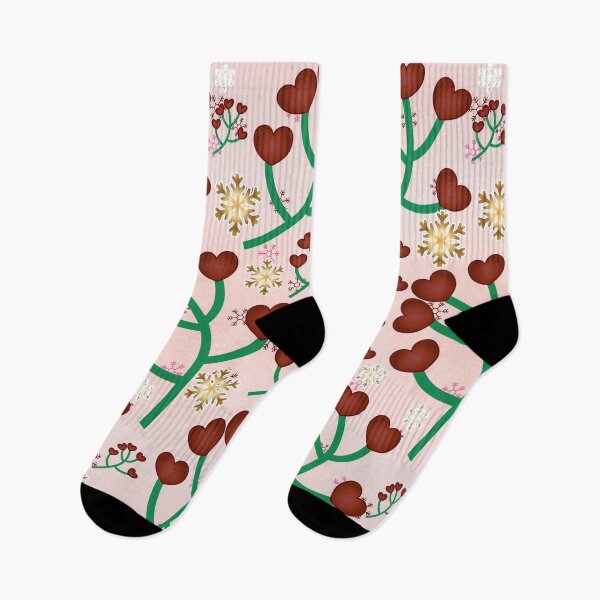 Item preview, Whimsical Heart Berry Snowfall: Modern Love Holiday Pattern designed and sold by HopeAndHustle.