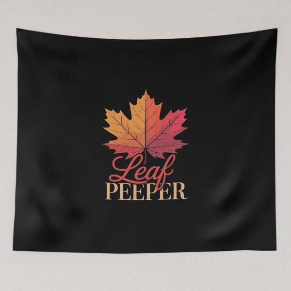 Item preview, Leaf Peeper Autumn Foliage Maple Leaf Peeping designed and sold by velltoons.