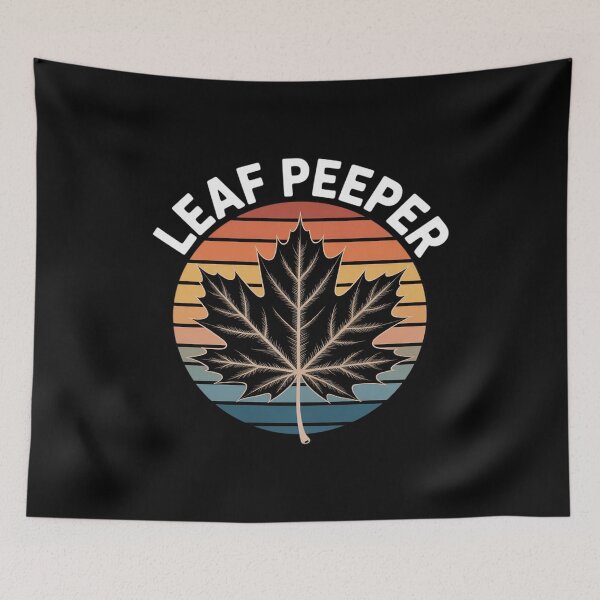Item preview, Leaf Peeper Autumn Maple Leaf Peeping designed and sold by velltoons.