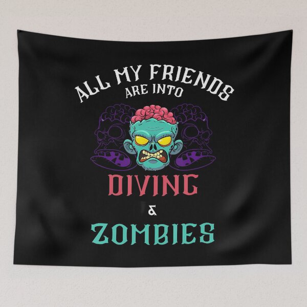 Item preview, Scuba Diving Friends Zombie Apocalypse Adventure Lovers designed and sold by JanisPenelope.
