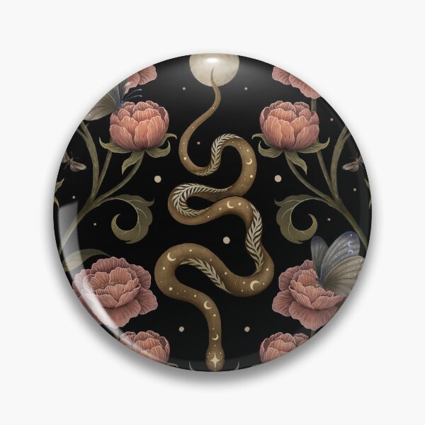 Item preview, Magical forest snake under the moon designed and sold by episodicDrawing.
