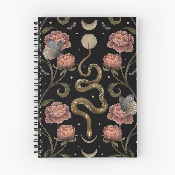 Item preview, Magical forest snake under the moon designed and sold by episodicDrawing.