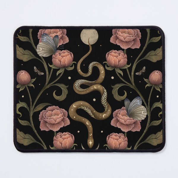 Item preview, Magical forest snake under the moon designed and sold by episodicDrawing.