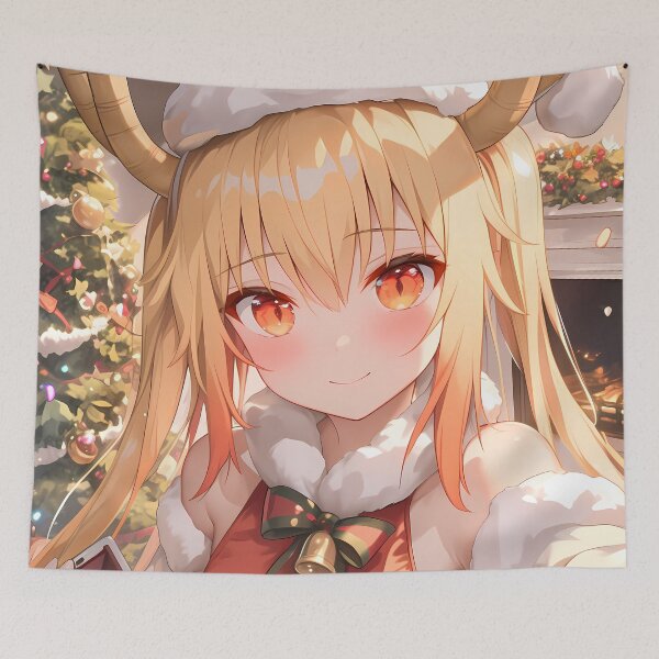 Item preview, Tohru Miss Kobayashi Dragon Maid Christmas Festive Cozy Warm Winter Anime Girl Joy designed and sold by Raslbazola.