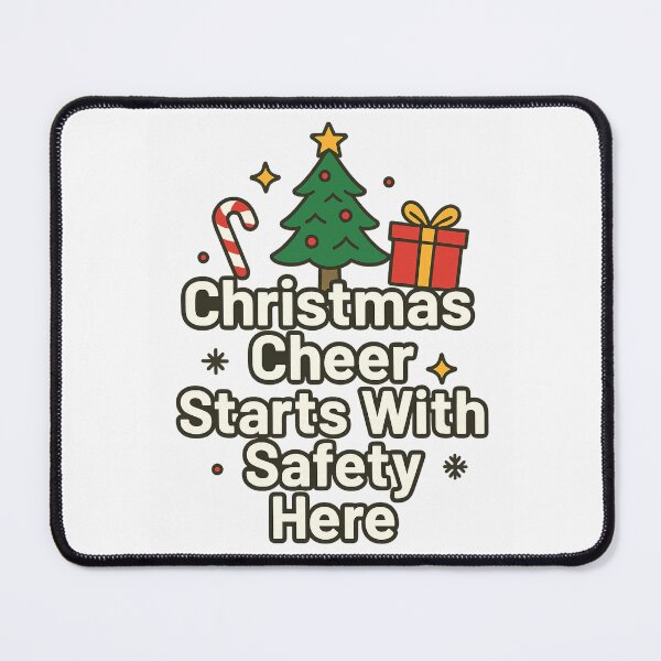 Item preview, Holiday Safety Vibes – Christmas Cheer Starts with Safety Here designed and sold by Badegi Tradings.
