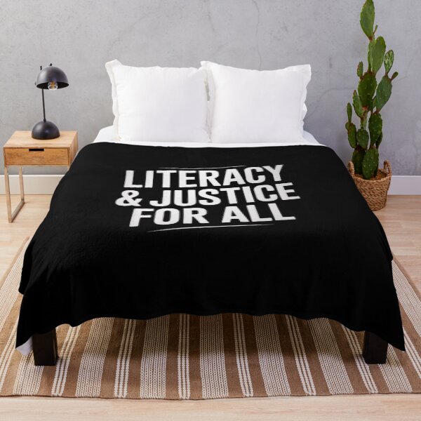Item preview, Literacy and Justice for All Social Justice Funny  designed and sold by RsFilsingerArt.