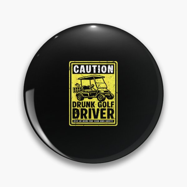 Item preview, Caution Drunk Golf Driver Golf Cart designed and sold by CharlotteSandra.