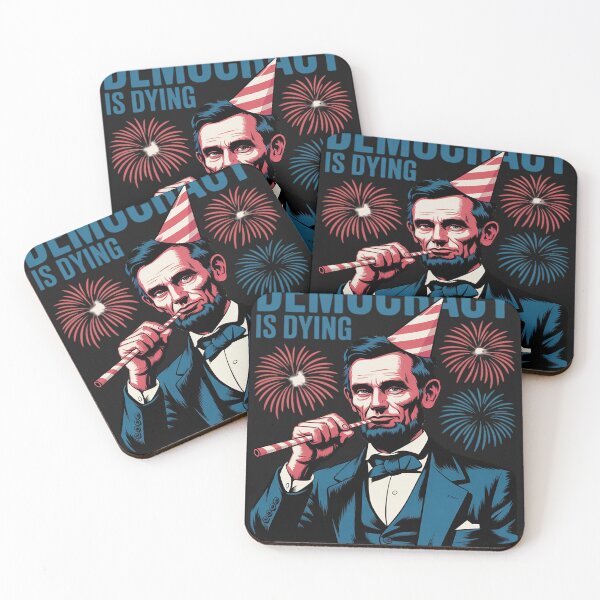 Item preview, Democracy Is Dying Nice Fireworks, Lincoln 4th Of July designed and sold by GaryBellcvbnb.