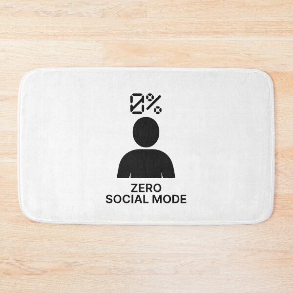 Item preview, Social Battery: 1% Remaining designed and sold by EcoArtTees.
