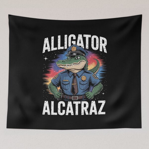 Item preview, Funny Alligator Alcatraz 12  designed and sold by VerseFarm.