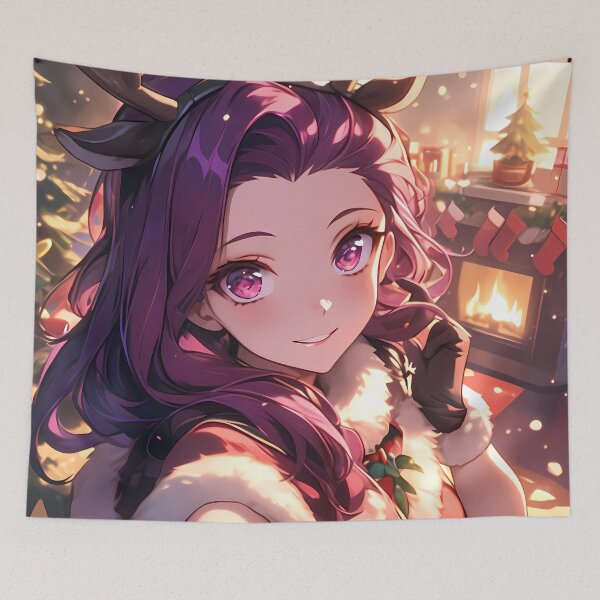 Item preview, Little Ursula Callistis Anime Christmas Warm Cozy Festive Winter Magical Holiday Glow designed and sold by Raslbazola.