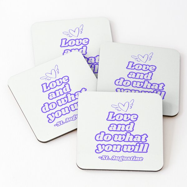 Item preview, Love and Do What You Will – Saint Augustine Quote designed and sold by icreativestudio.