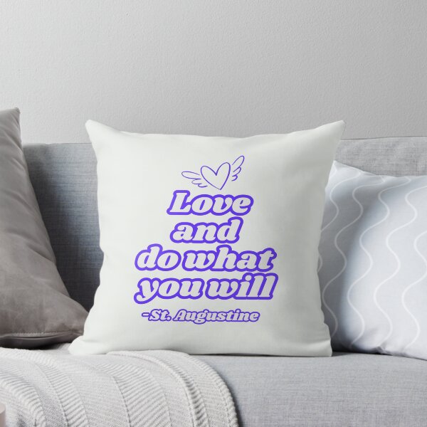 Item preview, Love and Do What You Will – Saint Augustine Quote designed and sold by icreativestudio.
