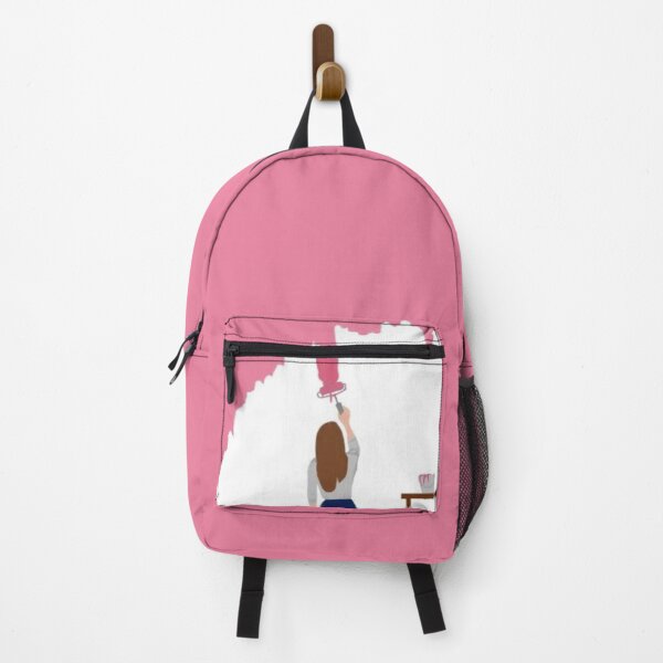Item preview, Minimal Girl Painting Wall – Pink Aesthetic Wall Art designed and sold by LunaArtology.