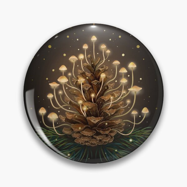 Item preview, Magical Pinecone in starry Christmas night designed and sold by episodicDrawing.