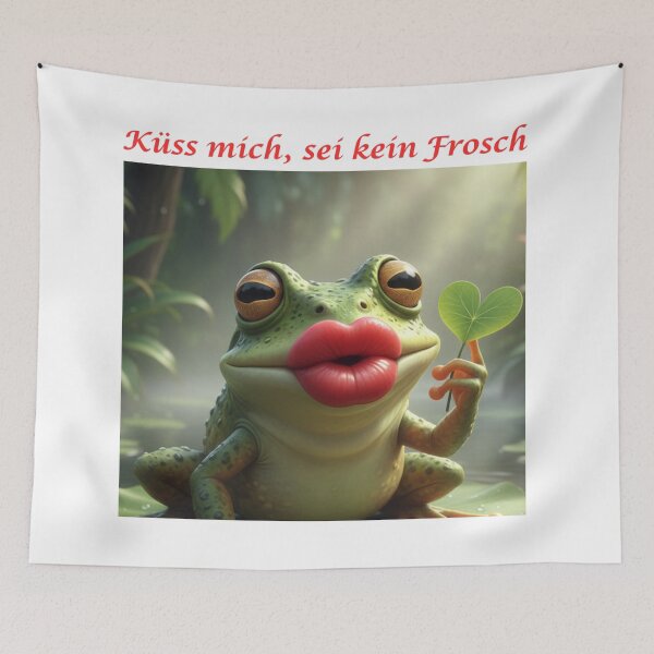 Item preview, Funny frog with kissable lips designed and sold by mywhimsicalworld7.