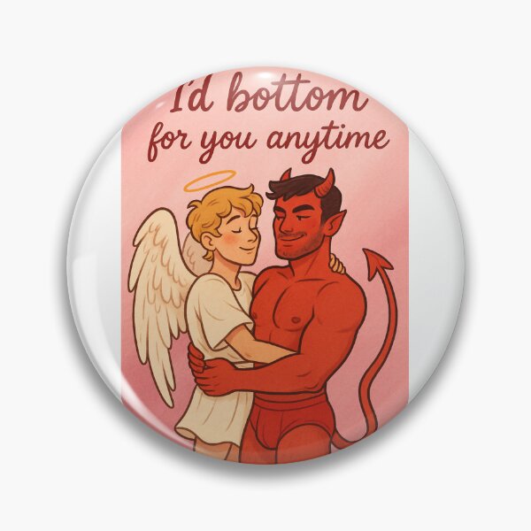 Item preview, Flirty Queer Romance with Angel and Devil - Top and Bottom Gay designed and sold by Aryabek.