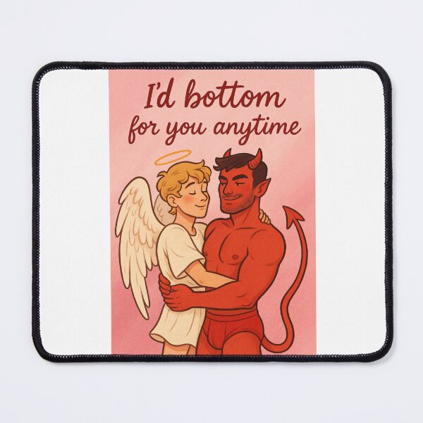 Item preview, Flirty Queer Romance with Angel and Devil - Top and Bottom Gay designed and sold by Aryabek.