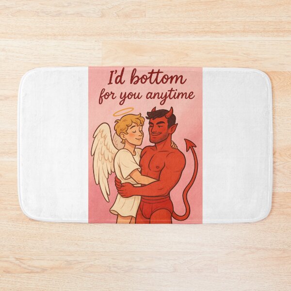 Item preview, Flirty Queer Romance with Angel and Devil - Top and Bottom Gay designed and sold by Aryabek.