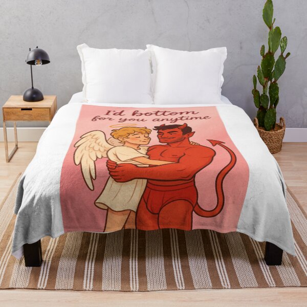 Item preview, Flirty Queer Romance with Angel and Devil - Top and Bottom Gay designed and sold by Aryabek.