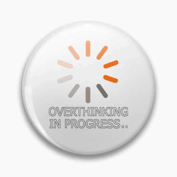 Item preview, Overthinking in Progress – Funny Mental Loop Design designed and sold by denip.