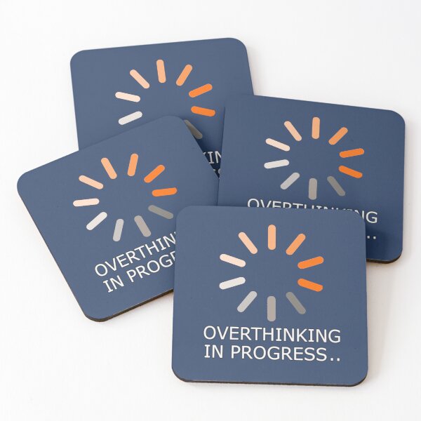 Item preview, Overthinking in Progress – Funny Mental Loop Design designed and sold by denip.