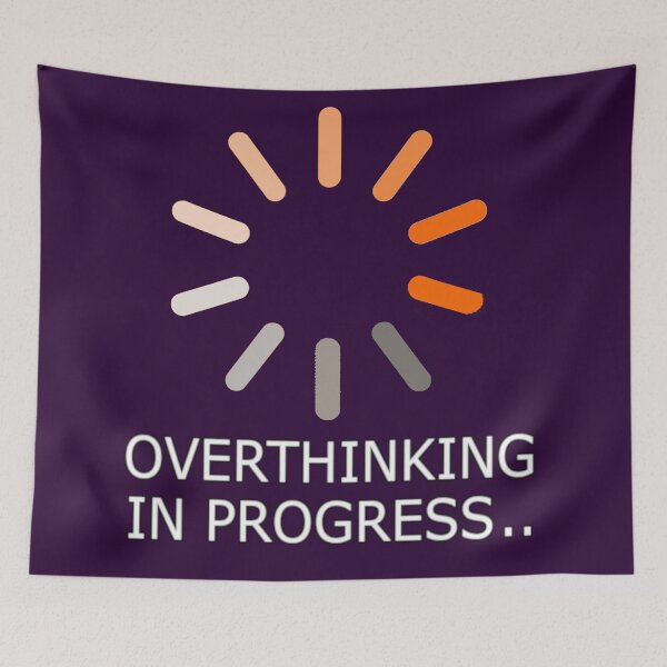 Item preview, Overthinking in Progress – Funny Mental Loop Design designed and sold by denip.