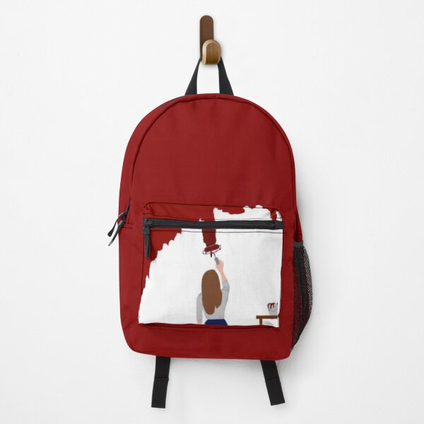 Item preview, Minimal Girl Painting Wall – Red Aesthetic Wall Art designed and sold by LunaArtology.