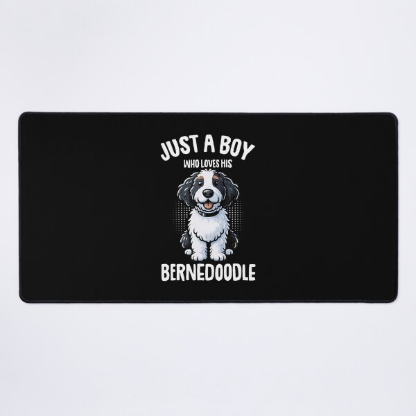 Item preview, Just A Boy Who Loves His Bernedoodle Dog designed and sold by AlyceLynne.