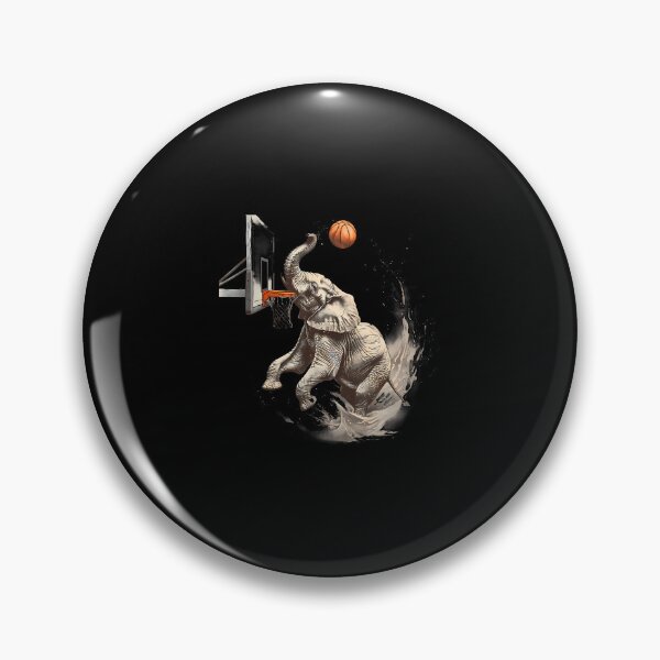 Item preview, Basketball Elephant Artwork Slam Dunk Basketball Hoop designed and sold by MaudeGloria.