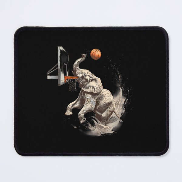 Item preview, Basketball Elephant Artwork Slam Dunk Basketball Hoop designed and sold by MaudeGloria.