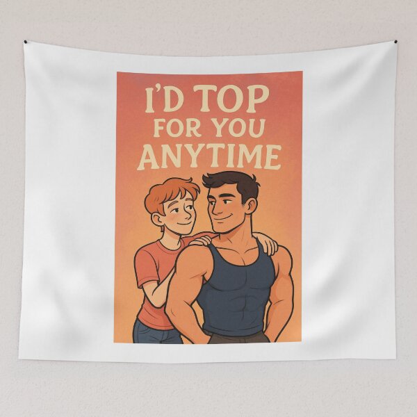 Item preview, Queer Love Top and Bottom Couple Relationship designed and sold by Aryabek.
