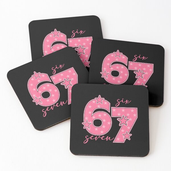 Artikelvorschau, 67 Meme Six Seven Gen Alpha Slang Cute Pink 6 7 Girls entworfen und verkauft von MyraLorri.