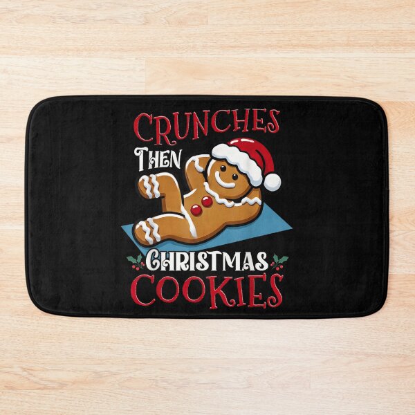 Item preview, Crunches Then Christmas Cookies Funny Gingerbread Man Workout designed and sold by EvelysEmelia.