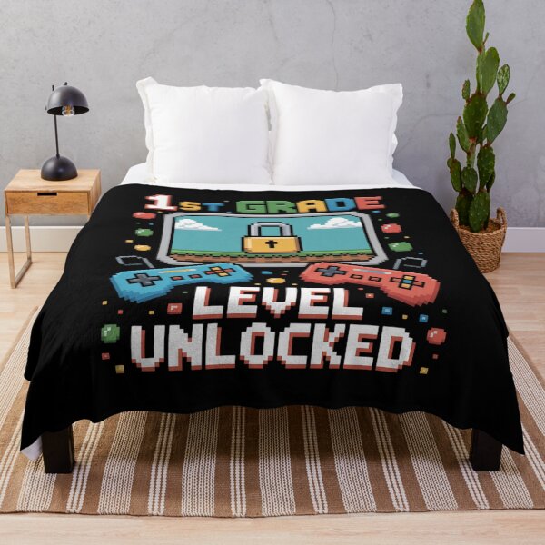 Item preview, vBack to School 1st Grade Level Unlocked Gamer Kids Boys  designed and sold by IhanVaanMaArt.