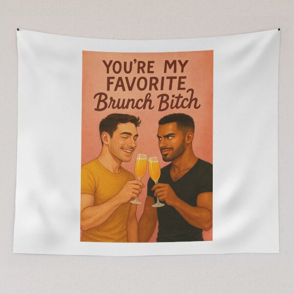 Item preview, Gay Bestie Brunch Vibes - Friendship Greeting designed and sold by Aryabek.
