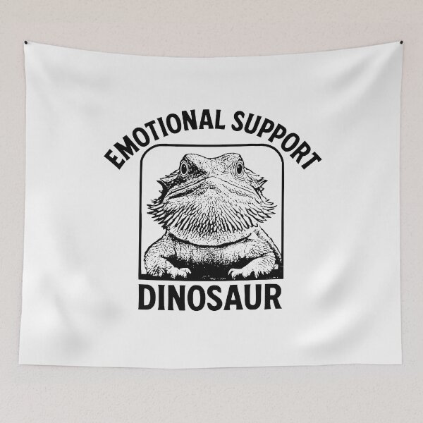Item preview, Vintage Emotional Support Dinosaur Bearded Dragon Funny Lizard Graphic Vintage Reptile Lovers Gift designed and sold by AurelieGerhold.