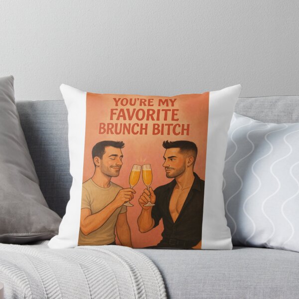 Item preview, Stylish Gay Brunch Cheers - Queer Friendship designed and sold by Aryabek.