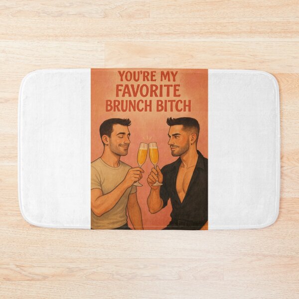 Item preview, Stylish Gay Brunch Cheers - Queer Friendship designed and sold by Aryabek.
