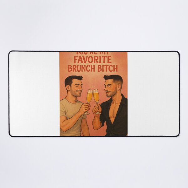 Item preview, Stylish Gay Brunch Cheers - Queer Friendship designed and sold by Aryabek.