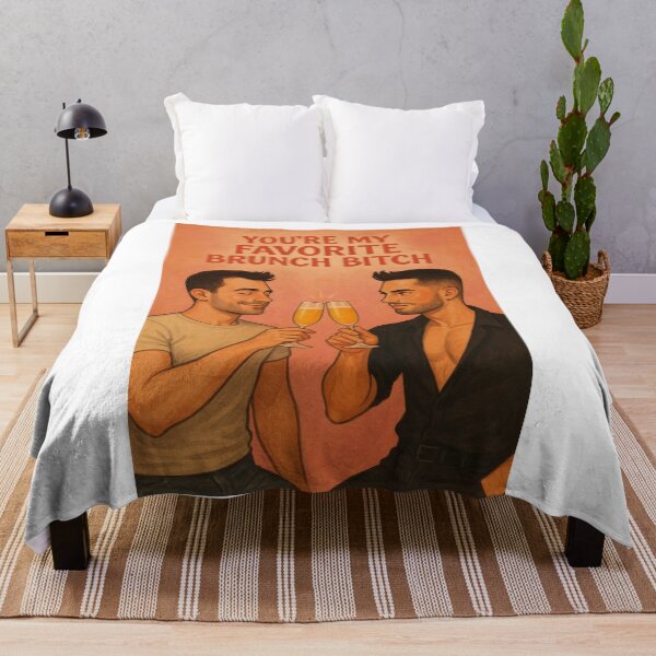 Item preview, Stylish Gay Brunch Cheers - Queer Friendship designed and sold by Aryabek.