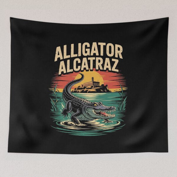 Item preview, Funny Alligator Alcatraz 31  designed and sold by VerseFarm.