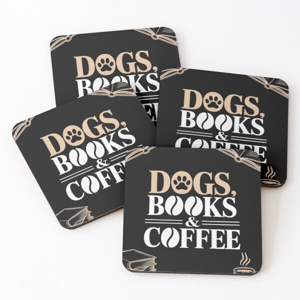 Item preview, Dogs Books & Coffee designed and sold by GaryBellcvbnb.
