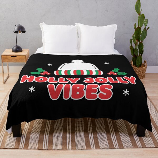 Item preview, Holly Jolly Vibes Christmas Winter Hat designed and sold by graphicnew.